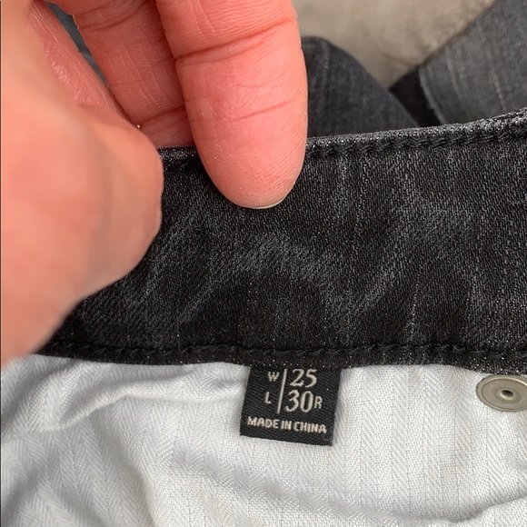 Abercrombie & Fitch Super Skinny Black Jeans with Patches - Picture 5 of 7